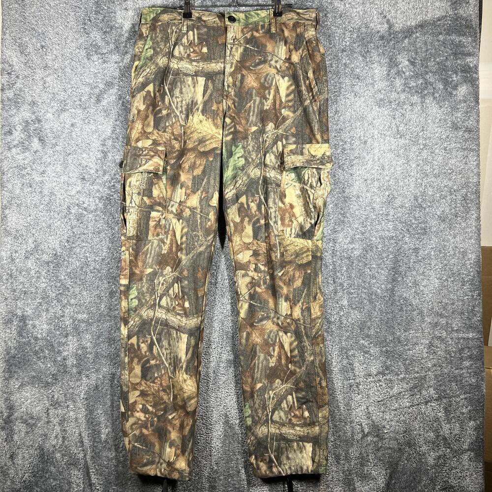 Whitewater Outdoors Pants Mens 36x34 Brown Cargo Fleece Lined Insulated Camo